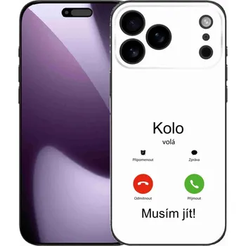 Pouzdro na mobilní telefon Gelový kryt mmCase na iPhone 17 Pro Max - kolo volá bílé pozadí