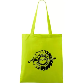 Alkoholismus pivo - Taška bavlněná - 42 x 38 cm ( Limetková )