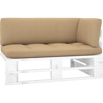 Zahradní nábytek vidaXL Zahradní rohová pohovka z palet bíle impregnovaná borovice