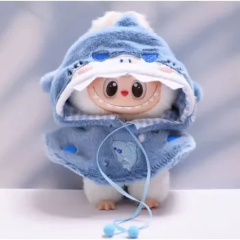 Roztomilé oblečení pro panenky LABUBU (17 cm) Varianta: 22 sv. modrý obleček