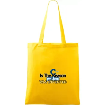 C++ Is The Reason Python Was Invented - Taška bavlněná - 42 x 38 cm ( Žlutá )