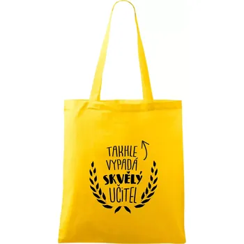 Takhle vypadá skvělý učitel - Taška bavlněná - 42 x 38 cm ( Žlutá )