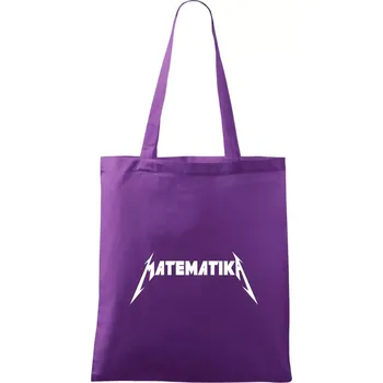 Matematika rock logo - Taška bavlněná - 42 x 38 cm ( Fialová )