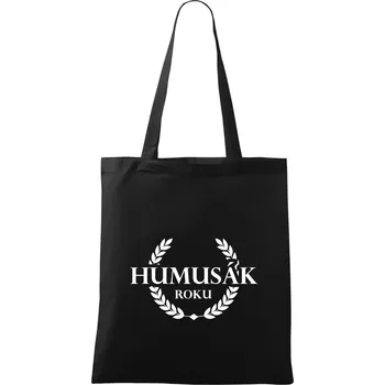 Nákupní taška Humusák roku - Taška bavlněná - 42 x 38 cm ( Černá )