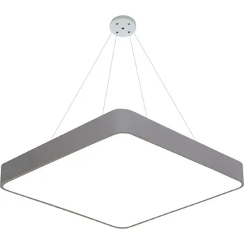 Venkovní osvětlení LEDSVITI OT-XDD-S500-GR-3000K-ZAVES Závěsný Šedý designový LED panel 500x500mm 36W teplá bílá