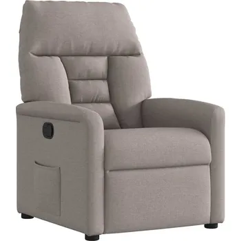 Křeslo vidaXL Polohovací křeslo textil [4015544] Barva: taupe