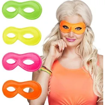 Karnevalová maska Smiffys Škraboška neonová mix barev