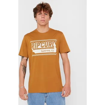 Pánské tričko Tričko Rip Curl SPORTLINE INVADER TEE Bronze velikost M