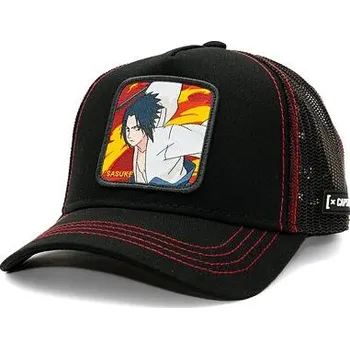 Kšiltovka Kšiltovka Capslab Naruto Trucker - Sasuké - Black / Black