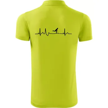 Pánská košile EKG koloběžky - Polokošile Victory sportovní (dresovina) - XL ( Limetková )