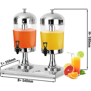 Dávkovač mýdla G.Gastro Dávkovač džusu z nerezové oceli - 2x 8L