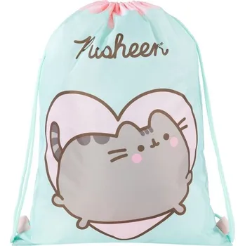 Sáček na přezůvky, tělocvik Pusheen Mint