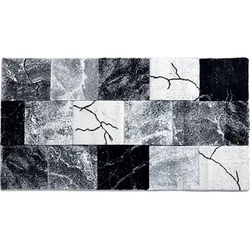 Koberec Vesna Kusový koberec PARANA šedo bílo černá 80x150