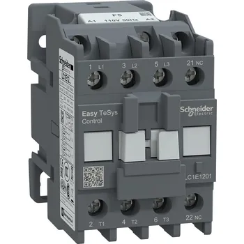 Stykač SCHNEIDER ELECTRIC SCHNEIDER Easy TeSys LC1E1201F5 Stykač 3P, AC-3, 12A, 110V AC cívka, 50Hz, 1V LC1E1201F5