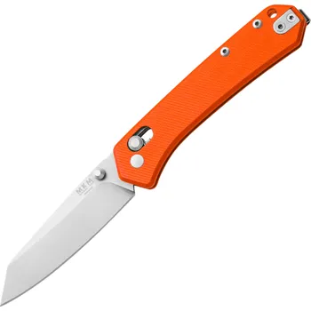 kapesní nůž MKM YIPPER – MAGNACUT SATIN čepel - ORANŽOVÁ G10 rukojeť, CROSS BAR LOCK MK YP-GOR
