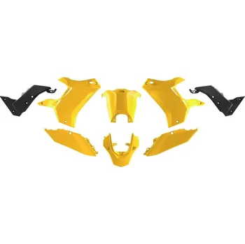 Sada plastů (bez předního blatníku) T7 REVOLUTION YAMAHA TENERE 700 '19-'24 (žlutá/černá), RACETECH (RTECH)