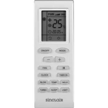 Dálkový ovladač SINCLAIR YB1FA, YB1FA2, ASC-12AIN, ASC-18AIN, ASC-24AIN, ASC-30AIN - kompatibilní značkový dálkový ovladač General pro klimatizaci