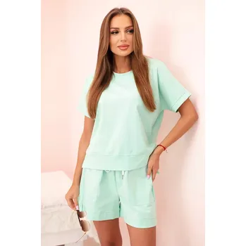 Dámská halenka Dámský punto set s krátkými rukávy a šortkami mincovna UNI
