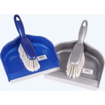 NITEOLA DeLux Lopatka s gumovým okrajem a smetáčkem Modrá