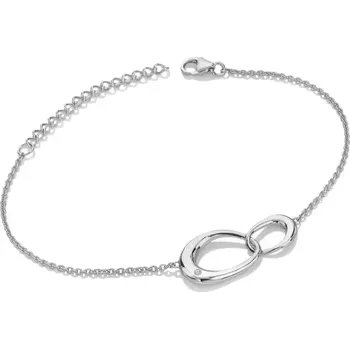 Oblečení a móda Stříbrný náramek Hot Diamonds Sleek DL693