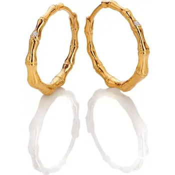 Náušnice Pozlacené stříbrné náušnice HD X Golden Edit Hope DE842