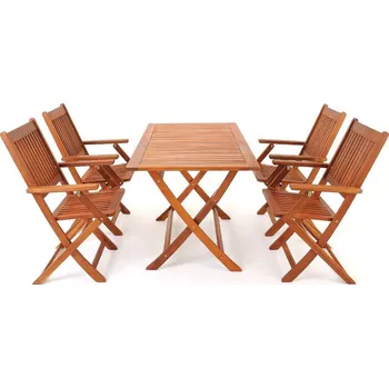 Zahradní nábytek Zahradní dřevěná sestava Azua | masivní akáciové dřevo