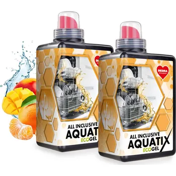 Mycí prostředek 2× AQUATIX | gel do myčky nádobí | 110 mytí | ALL INCLUSIVE účinek Dedra