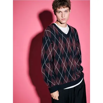 Pánský svetr Vzorovaný svetr - M - House - námořnictvo - 052GP-59X