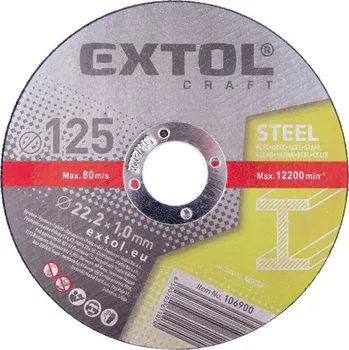 Řezný kotouč kotouč řezný na kov 20ks, O 125x1,0x22,2mm