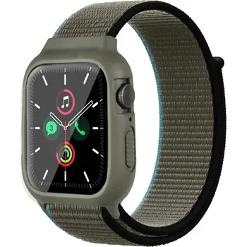 Příslušenství k chytrým hodinkám Nylonový řemínek s krytem pro Apple Watch 42/44/45mm Barva: Khaki, Typ: 7
