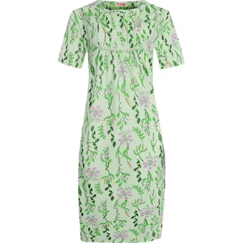 Dámská noční košile Roelie květovaná dámská noční košile 6957 M zelená