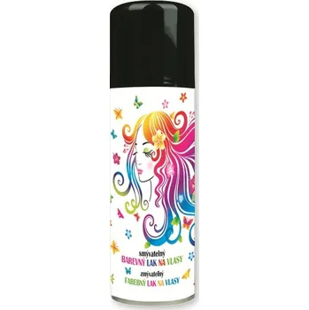 Speciální výtvarná barva Ostatní Barevný lak na vlasy smývatelný 125ml černý