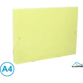 desky na sešit Luma Box na sešity, spisy s gumou A4 žlutý