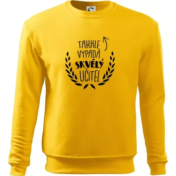 Pánská mikina Takhle vypadá skvělý učitel - Mikina Essential pánská - M ( Žlutá )
