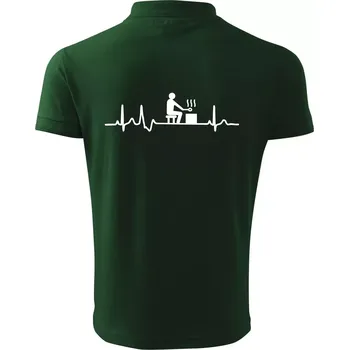 Pánská košile EKG sauna - Polokošile pánská Pique Polo 203 - 3XL ( Lahvově zelená )