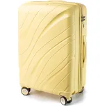 Žlutý odolný skořepinový kufr "Tide" s TSA zámkem - vel. XL