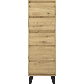 Komoda Komoda BOGAN 5S40, dub Artisan, hnědá