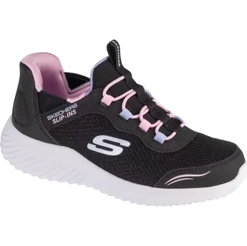 Dívčí tenisky Černé dívčí tenisky Skechers Slip-Ins: Bounder - Simple Cut 303585L-BLK Velikost: 28
