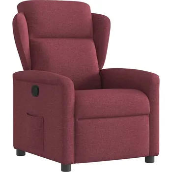 Obývací pokoj vidaXL Polohovací křeslo textil [4015582] Barva: vínová červená