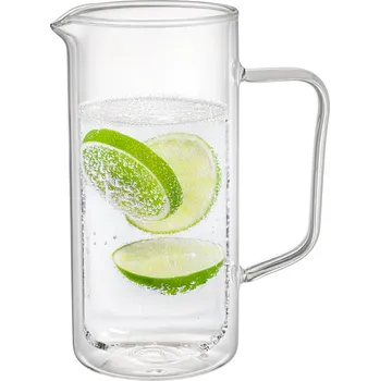4Home Termo skleněný džbán Double Hot&Cool, 1 l, čirá