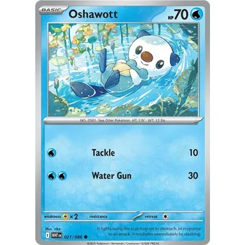 Sběratelská karetní hra Oshawott 021/086 - White Flare Typ karty: Non-Holo