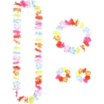 Karnevalový kostým Widmann Havajská sada - věnec náramky a čelenka