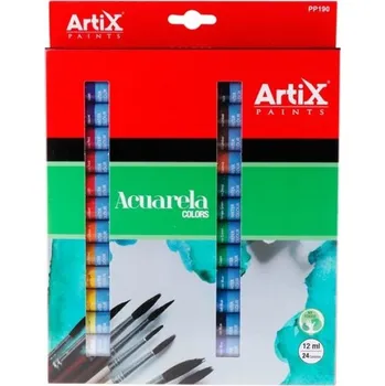 Akvarelové barvy ARTIX PAINTS (24x12ml)