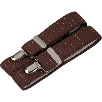 Kšandy Šle pánské široké 3 cm délka 120 cm typ X - 44 hnědá