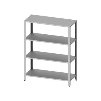 Dílenský regál Regál nerezový montovaný hloubka 500mm , Rozměr 1000x500x1800mm