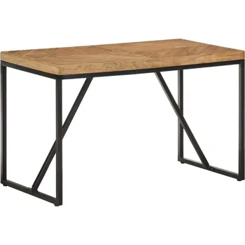 Jídelní stůl vidaXL Jídelní stůl 120 x 60 x 76 cm masivní akácie a mangovník [323546] Barva: Černá