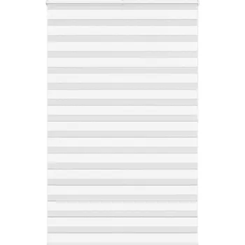 Roleta vidaXL Zebra roleta bílá 150x200 cm šířka látky 145,9 cm polyester