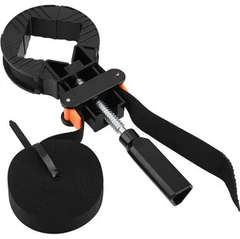 Pásová svorka, 6M multifunkční nastavitelná rohová svěrka Pásový pásek, 4 čelisti Svorka rámečku