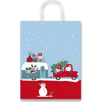 Dárková taška Sadoch Dárková taška Vánoční Caravan 36x12x46cm