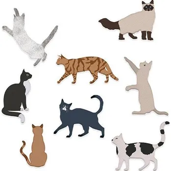 Řezačka papíru DP Craft vyřezávací šablona Kočky 8ks